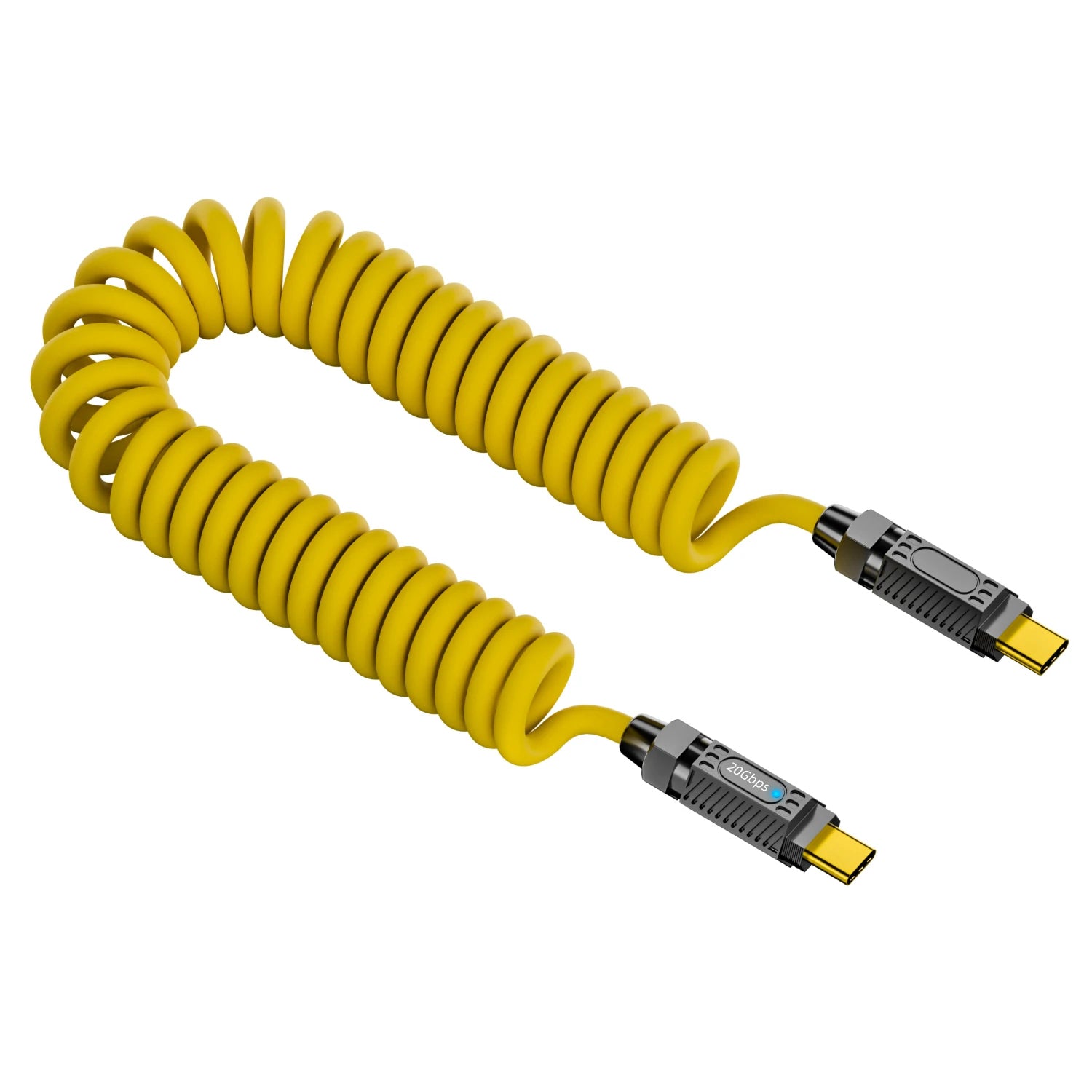 1.8m Spring Cable 20Gbps Data Transmission 8K 60Hz 140W USB3.2 Type-C Cord 1.8m Spring Cable 20Gbps Data Transmission 8K 60Hz 140W USB3.2 Type-C Cord